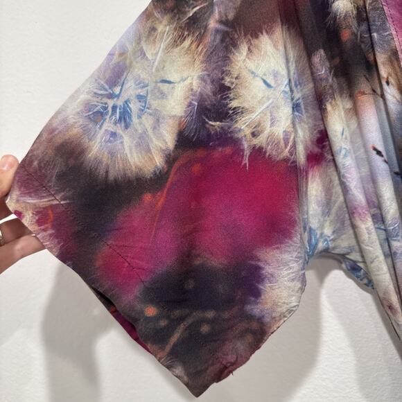 The Odells Tie Dye Monroe Tie Faux Wrap Dress Size Medium Anthropologie READ - Picture 4 of 10